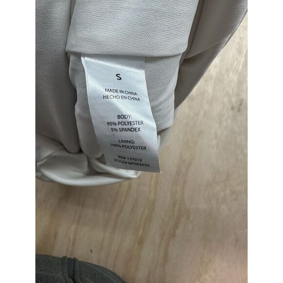 WILDFOX sequin ruched side slit midi skirt Gold Sz S Lined Pull on Elastic Waist - Picture 4 of 6